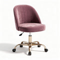 Hoogstaande bureaustoel met velvet bekleding en verstelbare hoogte 50 x 55 x 85cm
