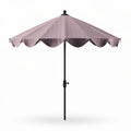 Parasols met metalen voet in lila kleur en diameter van 250 cm